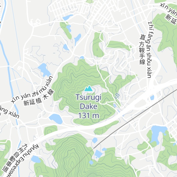 Map of Tsurugi Dake