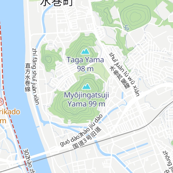 Map of Myōjingatsuji Yama