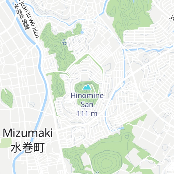 Map of Hinomine San