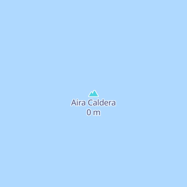 Map of Aira Caldera