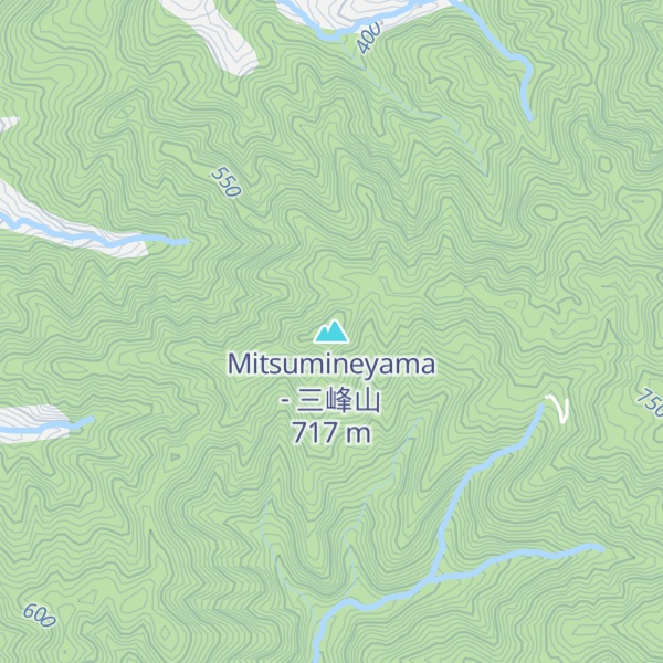 Map of Mitsumineyama - 三峰山