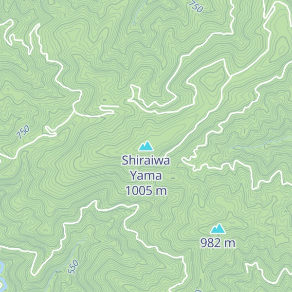 Map of Shiraiwa Yama
