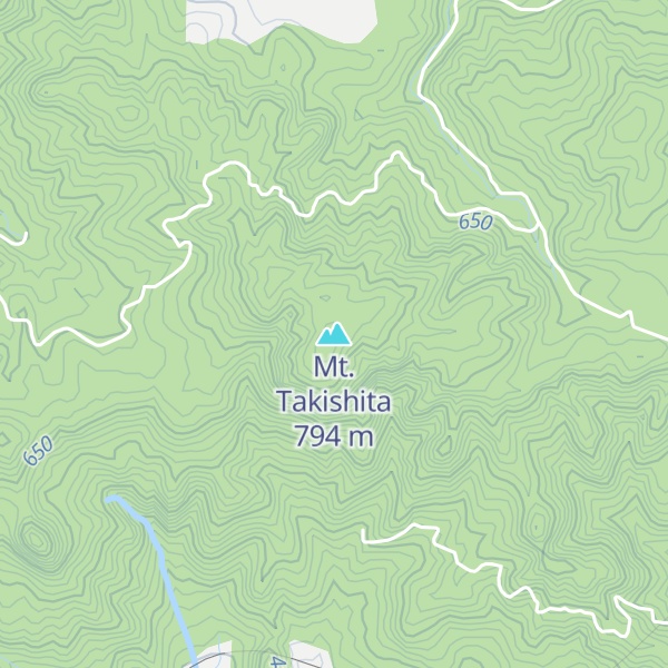 Map of Mt. Takishita