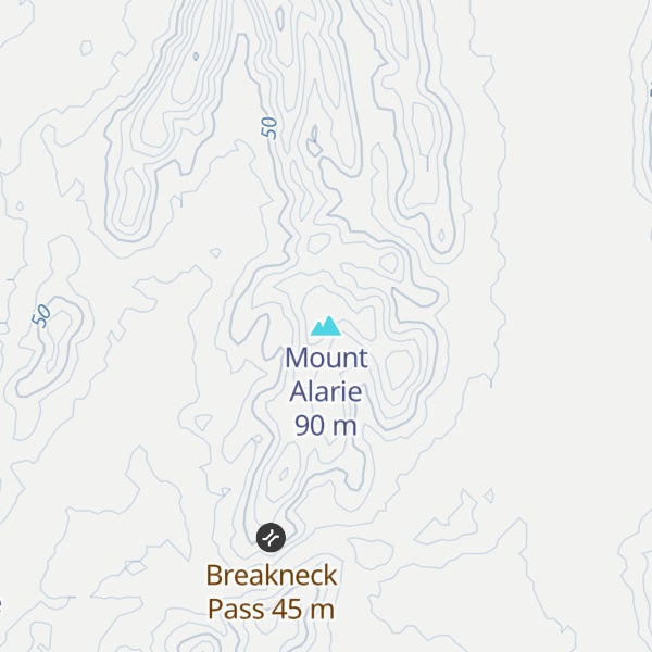 Map of Mount Alarie