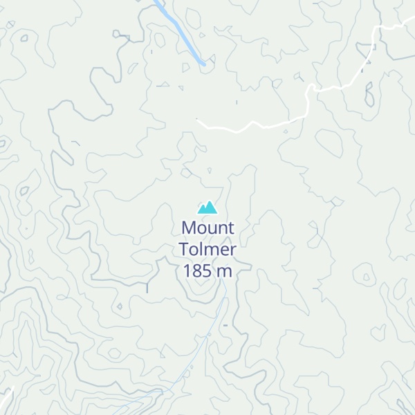 Map of Mount Tolmer