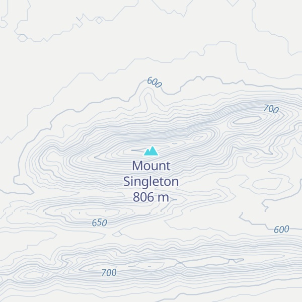 Map of Mount Singleton
