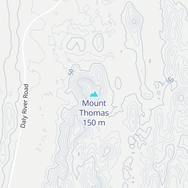 Map of Mount Thomas