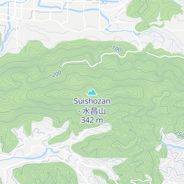 Map of Suishozan - 水昌山