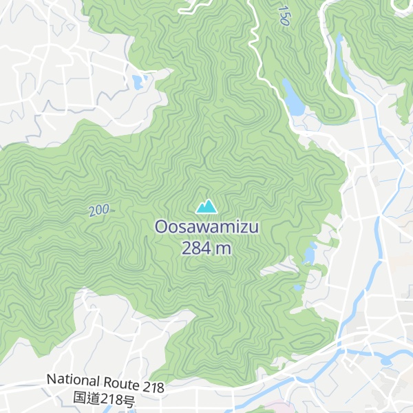 Map of Oosawamizu