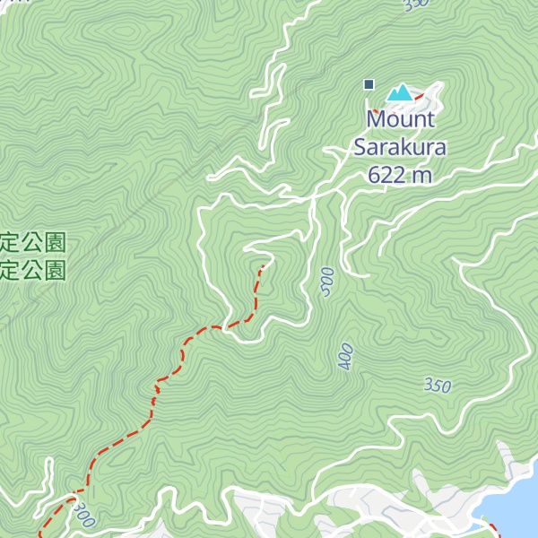 Map of Mount Gongen