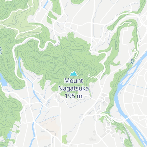 Map of Mount Nagatsuka