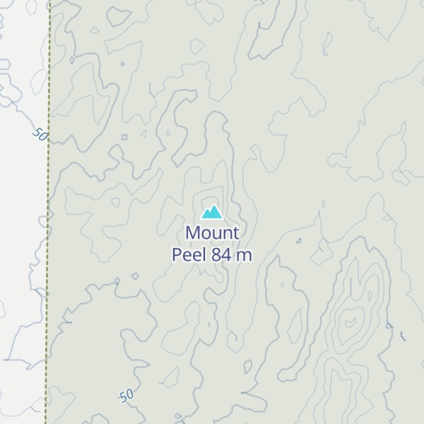 Map of Mount Peel