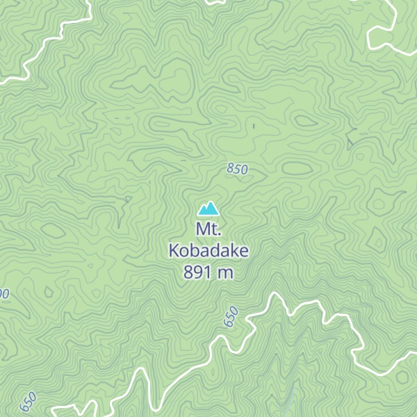 Map of Mt. Kobadake
