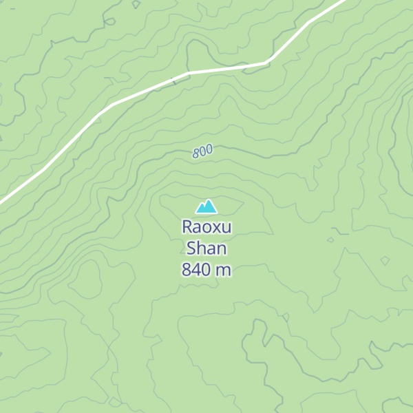 Map of Raoxu Shan