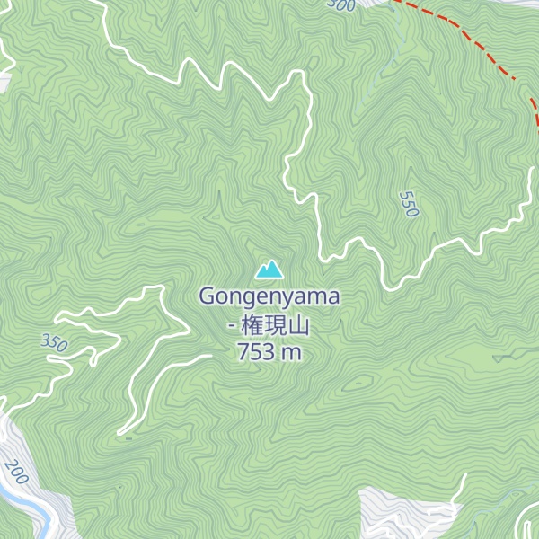 Map of Gongenyama - 権現山