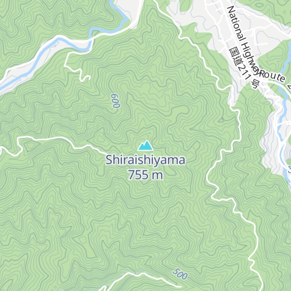 Map of Shiraishiyama
