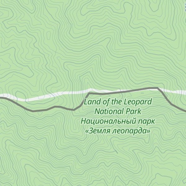 Map of Perevalnaya Mountain