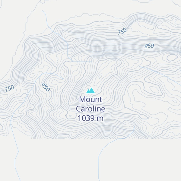 Map of Mount Caroline