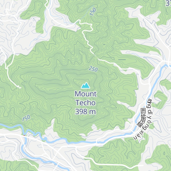 Map of Mount Techo
