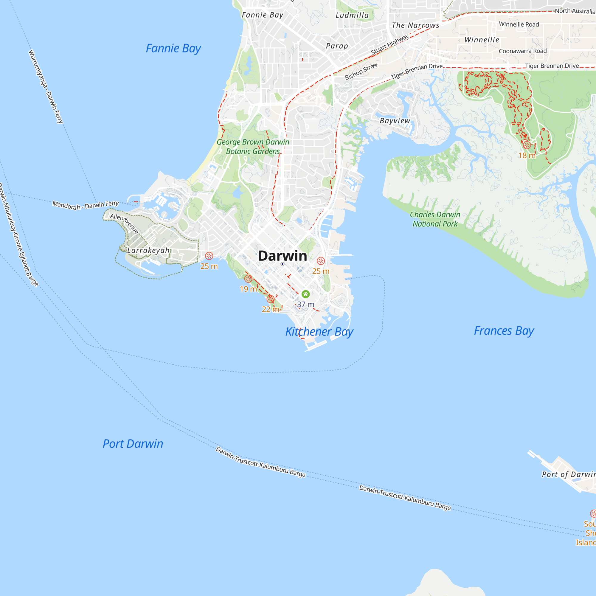 Tourism Top End Visitor Information Centre map