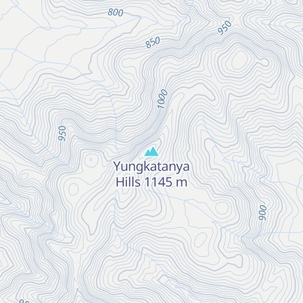 Map of Yungkatanya Hills