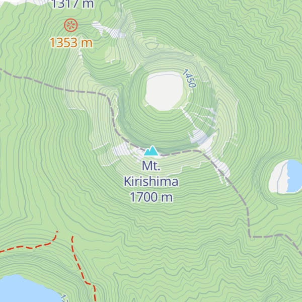 Map of Mt. Kirishima