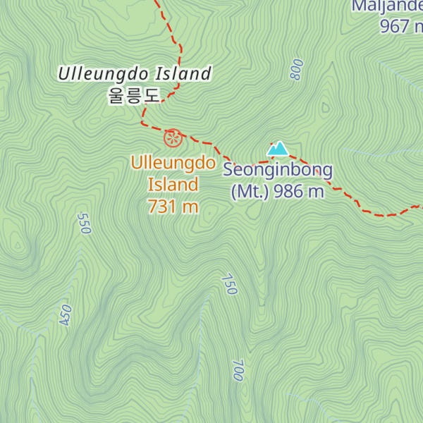 Map of Seonginbong