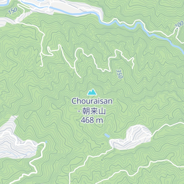 Map of Chouraisan - 朝来山