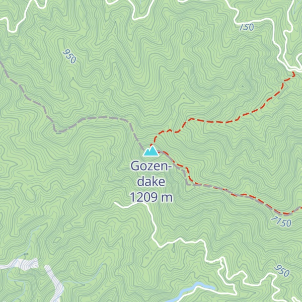 Map of Gozen-dake