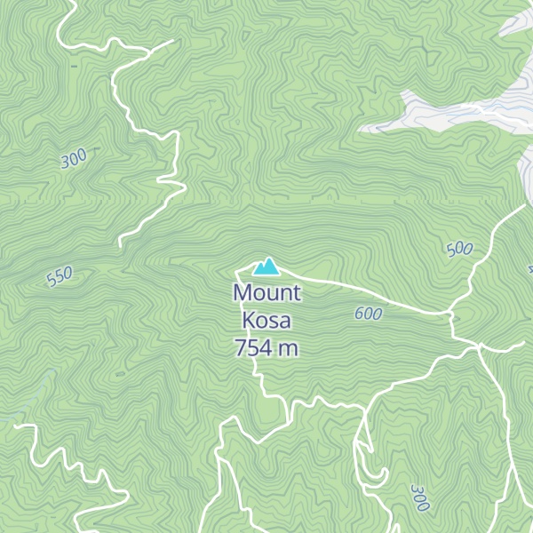 Map of Mount Kosa