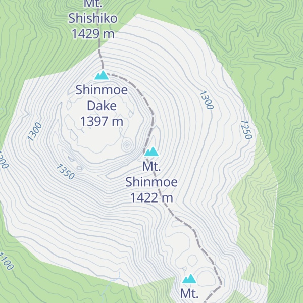 Map of Mt. Shinmoe