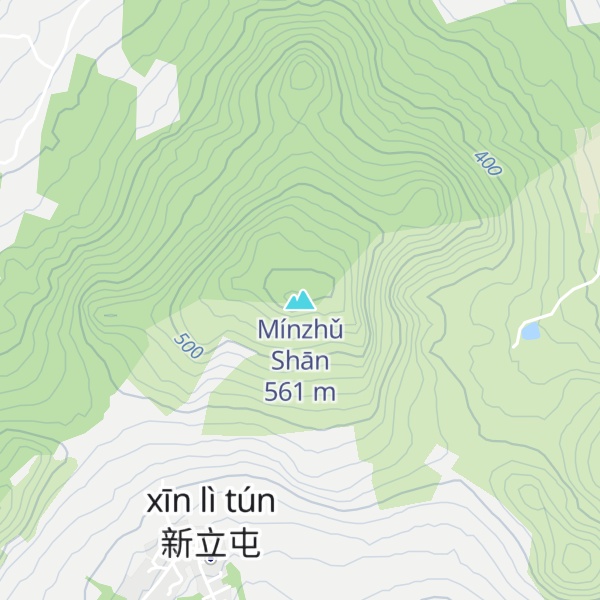 Map of Mínzhǔ Shān