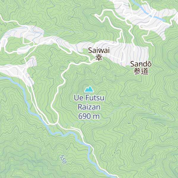 Map of Ue Futsu Raizan