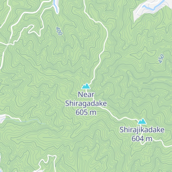 Map of Near Shiragadake