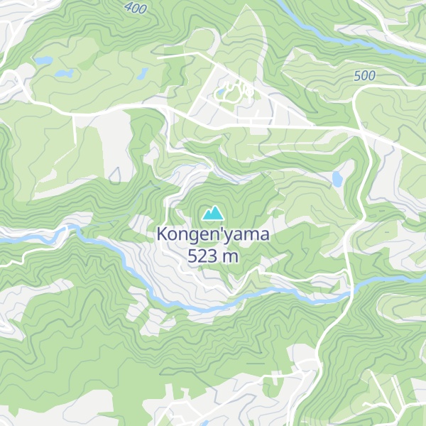 Map of Kongen'yama