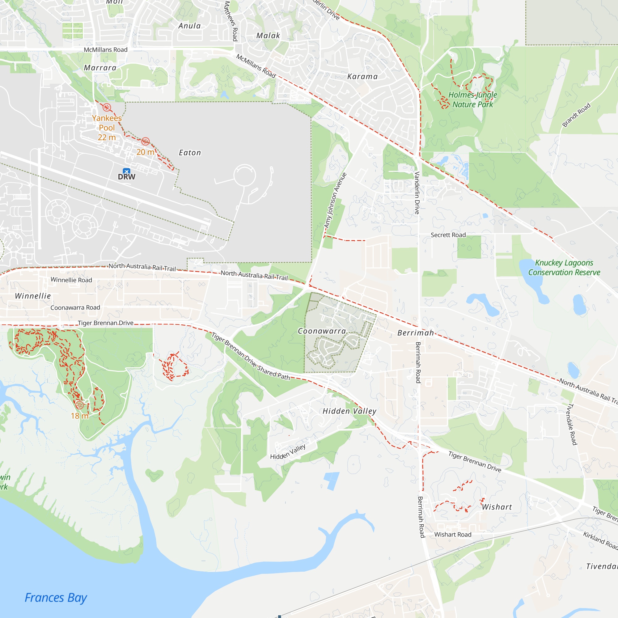 Cabana area map