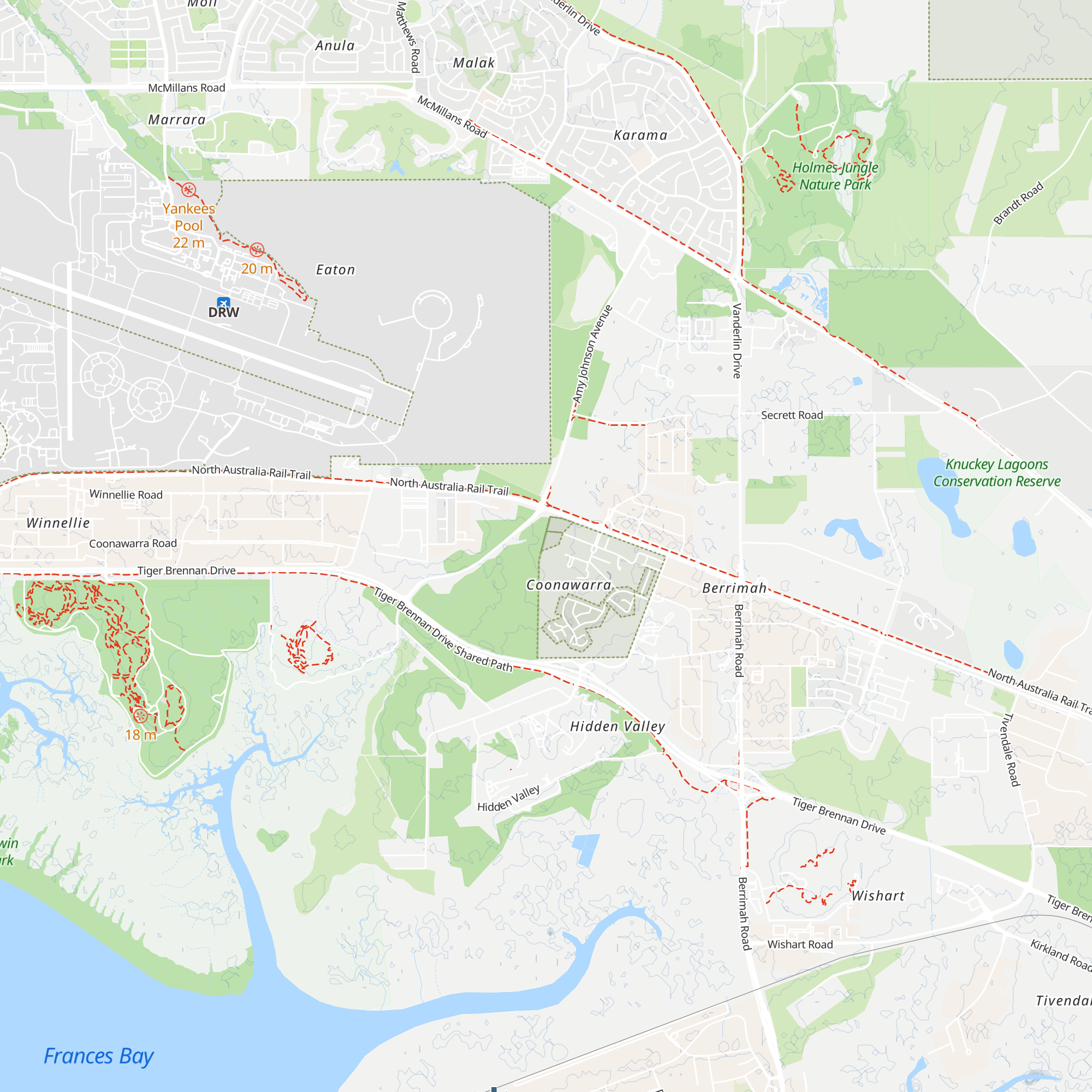 Cabana area map