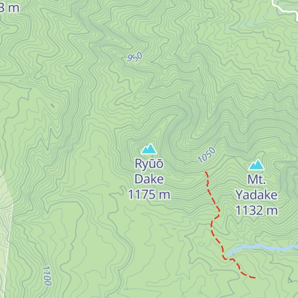 Map of Ryūō Dake