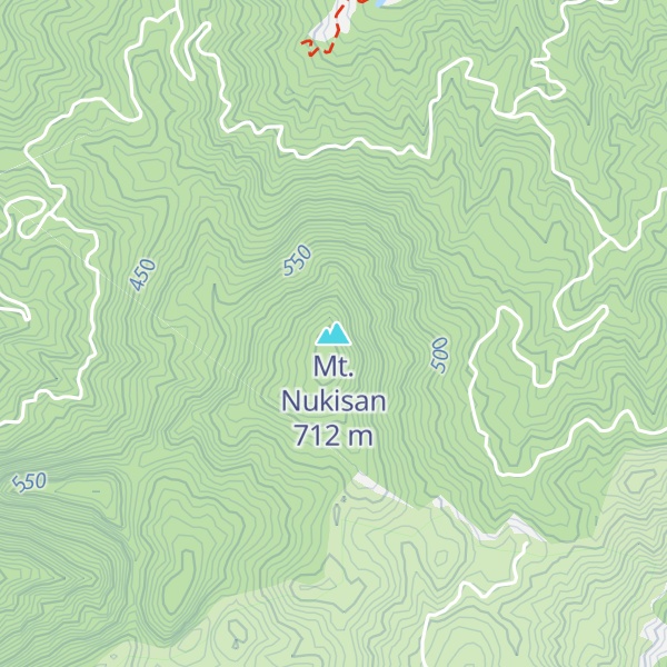 Map of Mt. Nukisan