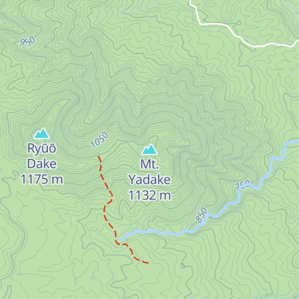 Map of Mt. Yadake
