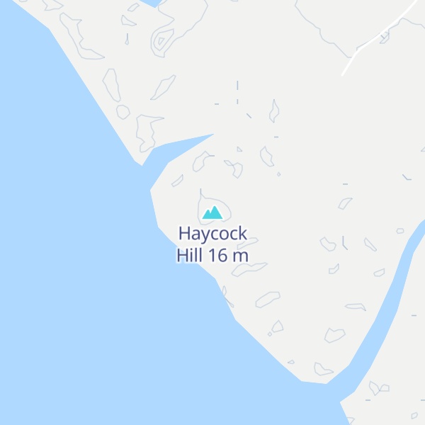 Map of Haycock Hill