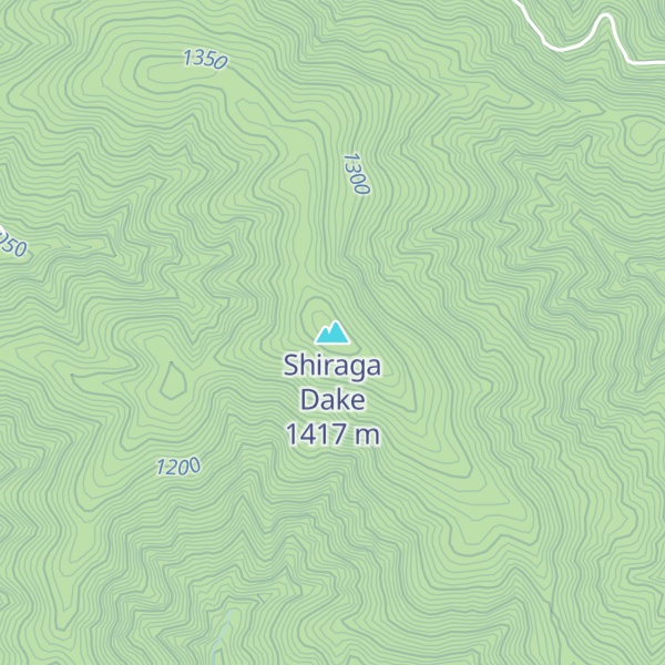 Map of Shiraga Dake