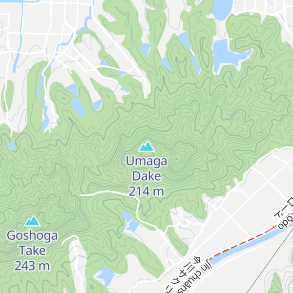 Map of Umaga Dake