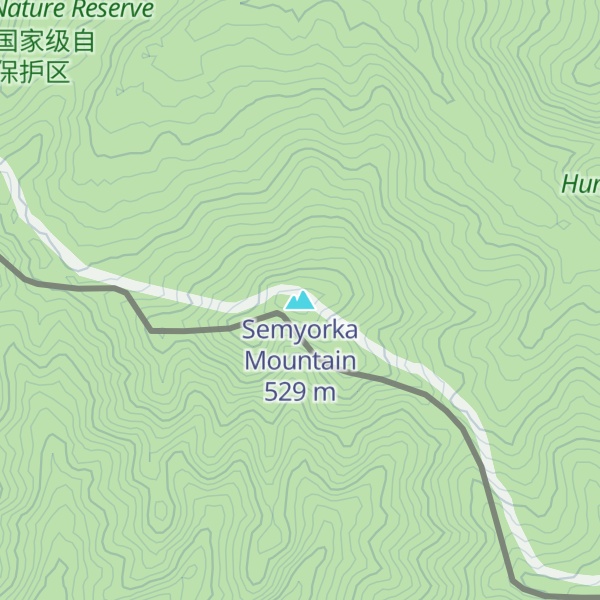 Map of Semyorka Mountain