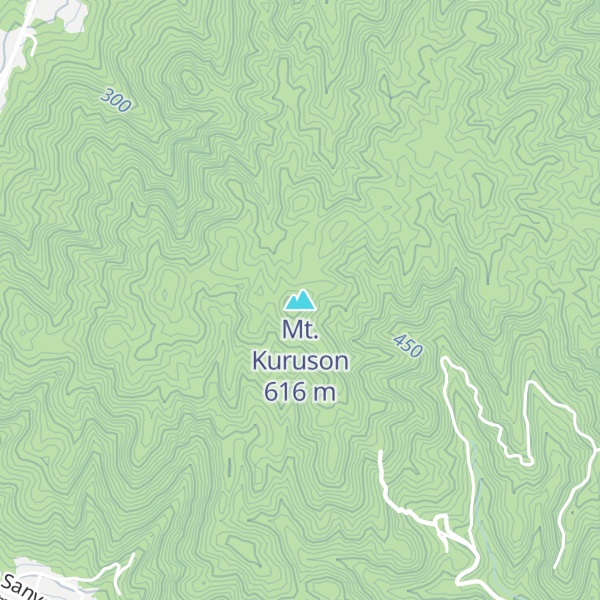 Map of Mt. Kuruson