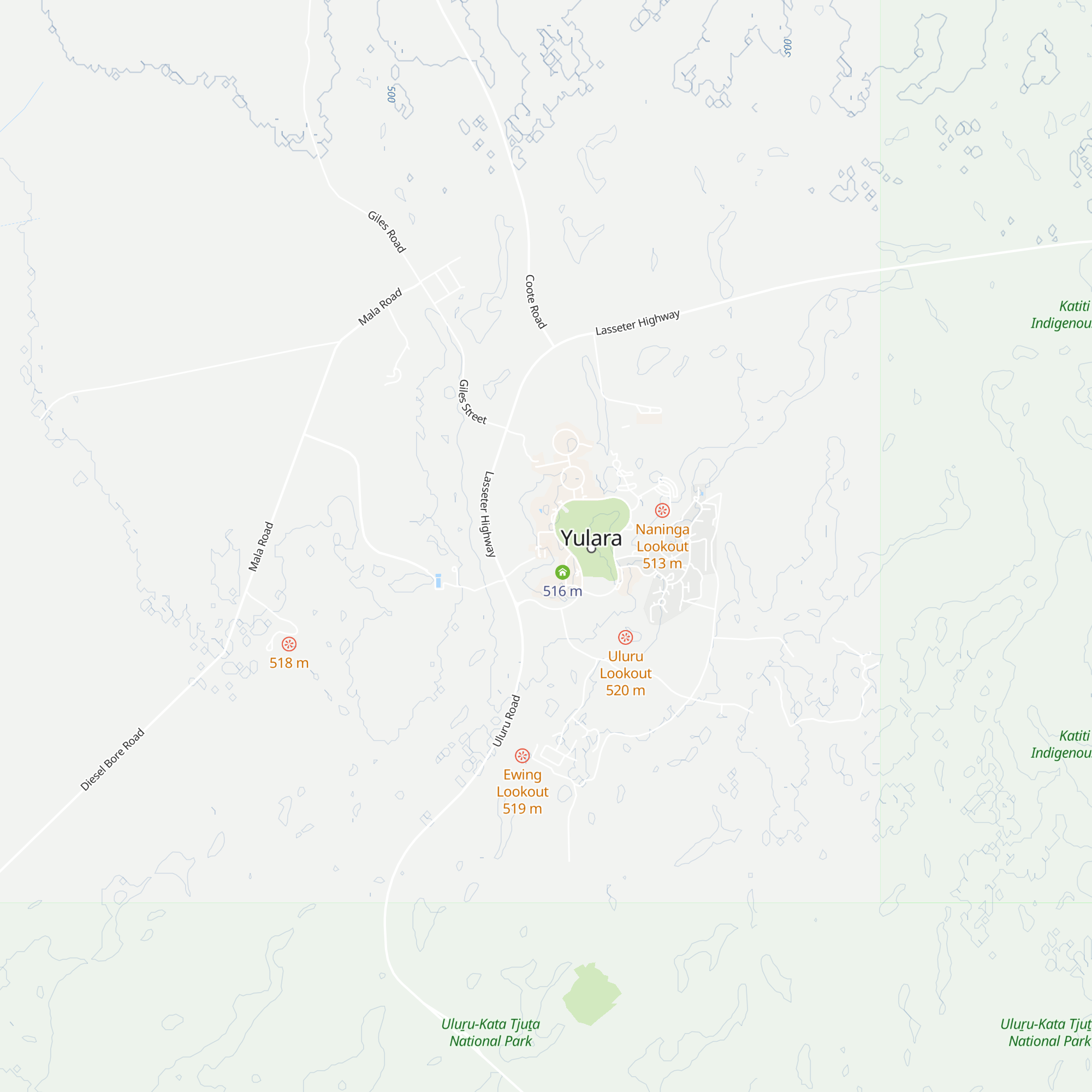 Yulara Visitor Centre map