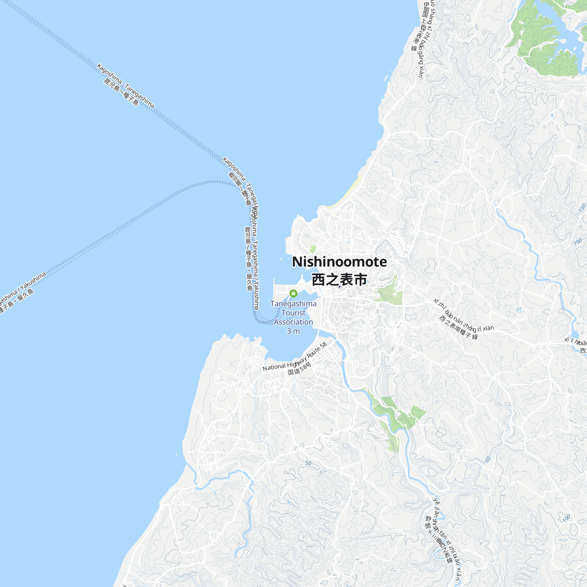 Tanegashima Tourist Association map