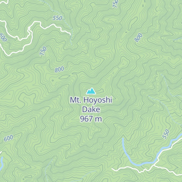 Map of Mt. Hoyoshi Dake