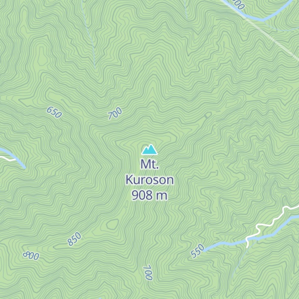 Map of Mt. Kuroson
