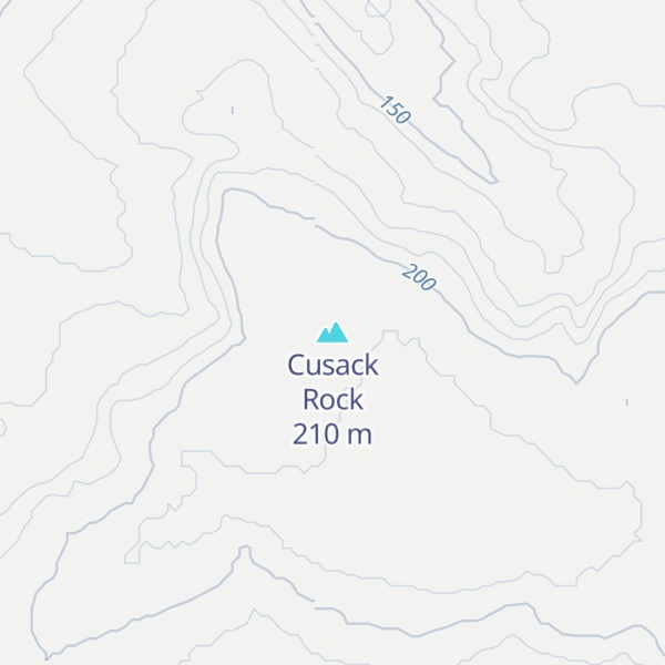 Map of Cusack Rock